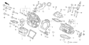 Part Location Diagram of 12251-ZJ1-003 Honda Gasket- Cylinder Head