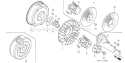 Page K Diagram and Parts List for GX620K1 Type VAF - VIN# GCAD-2000001-2159999 Honda Engine