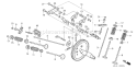Page B Diagram and Parts List for GX620K1 Type VAF - VIN# GCAD-2000001-2159999 Honda Engine