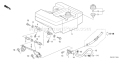 Part Location Diagram of 17620-747-030 Honda Cap Assembly, Fuel Tank