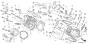 Page H Diagram and Parts List for GX610U1 Type VDF2 - VIN# GCAPK-1000001 Honda Engine