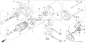 Page S Diagram and Parts List for GX620 Type VXE2 - VIN# GCAD-1000001-1999999 Honda Engine