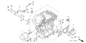 Page H Diagram and Parts List for GX620 Type VXE2 - VIN# GCAD-1000001-1999999 Honda Engine