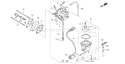 Part Location Diagram of 16100-ZG8-810 Honda Carburetor Assembly. - Bg19B A