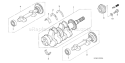 Part Location Diagram of 13331-679-003 Honda Washer- Thrust