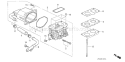 Page C Diagram and Parts List for GX670 Type VXC2A - VIN# GDACM-1010001 Honda Engine