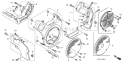 Page K Diagram and Parts List for GX690R Type VXE2 - VIN# GCBGK-1000001 Honda Engine