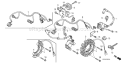 Part Location Diagram of 30500-Z6L-033 Honda Coil Assembly.- Ignition