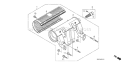 Page P Diagram and Parts List for GX690R Type VXE2 - VIN# GCBGK-1000001 Honda Engine