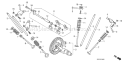 Part Location Diagram of 90206-Z6L-000 Honda Nut- Tappet Adjusting