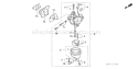 Page C Diagram and Parts List for GXH50U Type VSW4 - VIN# GCAFK-1000001 Honda Engine