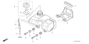 Page J Diagram and Parts List for GXH50U Type QEBU - VIN# GCAFK-1000001 Honda Engine