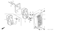 Page L Diagram and Parts List for GXH50U Type QEBU - VIN# GCAFK-1000001 Honda Engine