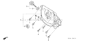 Page M Diagram and Parts List for GXH50U Type QEBU - VIN# GCAFK-1000001 Honda Engine