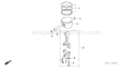 Page N Diagram and Parts List for GXH50U Type QEBU - VIN# GCAFK-1000001 Honda Engine