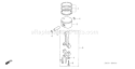 Part Location Diagram of 13200-ZM7-V30 Honda Rod Assembly- Connecting