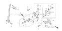 Part Location Diagram of 16555-ZM7-000 Honda Rod- Governor