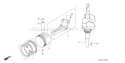 Part Location Diagram of 13104-ZE6-023 Honda Piston - 0.75