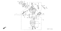Part Location Diagram of 16100-ZG9-M12 Honda Carburetor Assembly - Be52b D