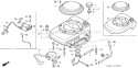 Page H Diagram and Parts List for GXV140 Type A1B - VIN# GJAB-6000001-7999999 Honda Engine