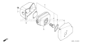 Page K Diagram and Parts List for GXV160A1 Type A12 Honda Engine