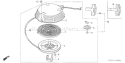 Part Location Diagram of 28410-ZE7-003ZB Honda Case- Recoil Starter Nh1