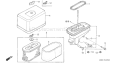 Part Location Diagram of 17210-ZF5-010 Honda Element- Air Cleaner