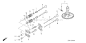 Part Location Diagram of 14100-ZE8-010 Honda Camshaft Assembly.