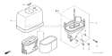 Part Location Diagram of 17218-ZF5-V00 Honda Filter - Outer