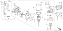 Page N Diagram and Parts List for GXV340 Type DA Honda Engine