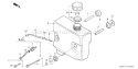 Page J Diagram and Parts List for GXV340 Type DAE3 - VIN# GJ02-1000001-1009980 Honda Engine