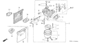 Part Location Diagram of 16166-ZE9-901 Honda Nozzle- Main