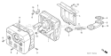 Page L Diagram and Parts List for GXV340T2 Type DP23 - VIN# GEABT-1000001 Honda Engine