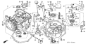Page F Diagram and Parts List for GXV340T2 Type DP23 - VIN# GEABT-1000001 Honda Engine