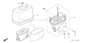 Page A Diagram and Parts List for GXV340UA2 Type DA23 - VIN# GJAMA-1000001-9999999 Honda Engine