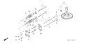 Page B Diagram and Parts List for GXV340UA2 Type DA23 - VIN# GJAMA-1000001-9999999 Honda Engine