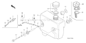 Page J Diagram and Parts List for GXV340RT2 Type DA2 Honda Engine