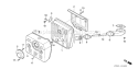 Page M Diagram and Parts List for GXV340RT2 Type DA2 Honda Engine