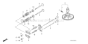 Page B Diagram and Parts List for GXV340RT2 Type DA2 Honda Engine