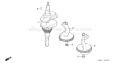 Page E Diagram and Parts List for GXV340RT2 Type DA2 Honda Engine