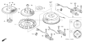 Part Location Diagram of 28452-ZE8-801 Honda Grid- Screen