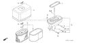 Page A Diagram and Parts List for GXV390A1 Type DP23 - VIN# GEABA-1000001-9999999 Honda Engine