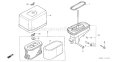 Page A Diagram and Parts List for GXV390K1 Type DP23 - VIN# GEAD-6000001-9999999 Honda Engine