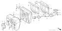 Page L Diagram and Parts List for GXV390T1 Type DP23 - VIN# GEAAT-1000001 Honda Engine