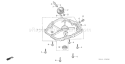 Part Location Diagram of 11340-ZN4-020 Honda Cover- Crankcase Side