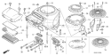 Page H Diagram and Parts List for GXV530R Type DXA2 - VIN# GJAEK-1000001 Honda Engine