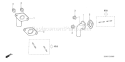 Part Location Diagram of 18331-Z0A-000 Honda Pipe- Ex
