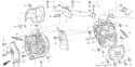 Page F Diagram and Parts List for GCV530 Type QXA4 Honda Engine
