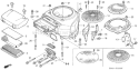Page G Diagram and Parts List for GCV530 Type QXA4 Honda Engine