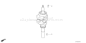 Page F Diagram and Parts List for GXV57U Type N7E1 - VIN# GJAJK-1000001 Honda Engine